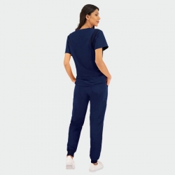Tunica medicala JUSTINA ALBASTRU INCHIS