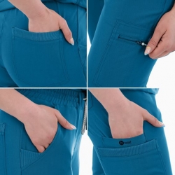 Pantaloni medicali RICCI Albastru caraibian