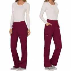 Pantaloni medicali de lucru REVOLUTION WWE110 / Roșu vin
