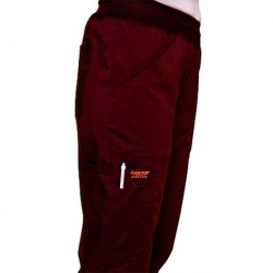 Pantaloni medicali de lucru REVOLUTION WWE110 / Roșu vin
