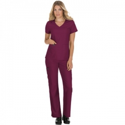 Tunică medicală de lucru BASICS 373 roșu-burgund
