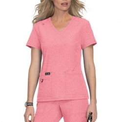 Tunică medicală de lucru BASICS 373 roz deschis