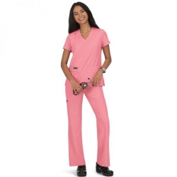 Tunică medicală de lucru BASICS 373 roz deschis