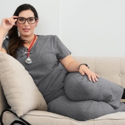 Tunică medicală de lucru BASICS 373 gri