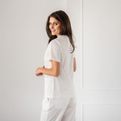 Tunică medicală Bwell Atelier VICTORIA albă