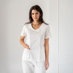 Tunică medicală Bwell Atelier ELINA albă