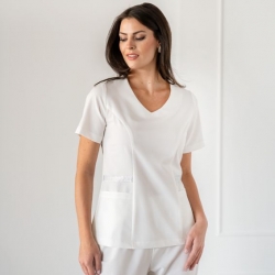 Tunică medicală Bwell Atelier ELINA albă