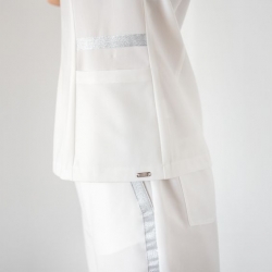 Tunică medicală Bwell Atelier ELINA albă