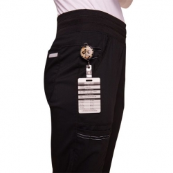 Women's medical trousers CHEROKEE R JOGGER BLACK WWE011