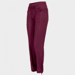 Pantaloni medicali damă CHEROKEE BORDEAUX CKE1123A