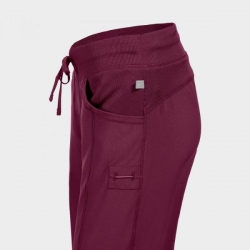 Pantaloni medicali damă CHEROKEE BORDEAUX CKE1123A