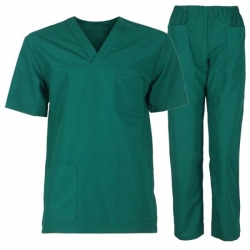 M3 VERDE Tunică medicală cu pantaloni