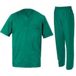 M3 VERDE Tunică medicală cu pantaloni