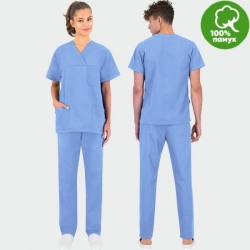 Set medical de lucru MORELLI albastru medical