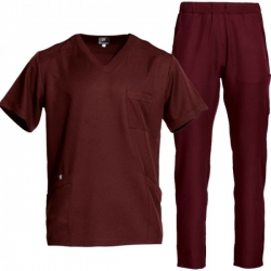 Set de lucru unisex Moni burgundy