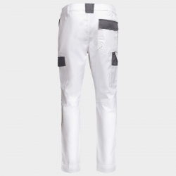 Pantaloni de lucru EOS STRETCH WHITE/GREY