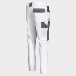 Pantaloni de lucru EOS STRETCH WHITE/GREY