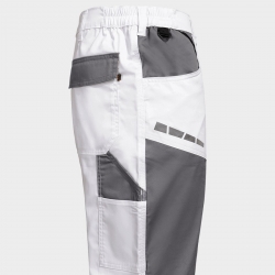 Pantaloni de lucru EOS STRETCH WHITE/GREY