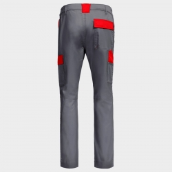 Pantaloni de lucru EOS STRETCH RED/GREY