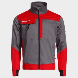Jachetă de lucru EOS STRETCH RED/GREY
