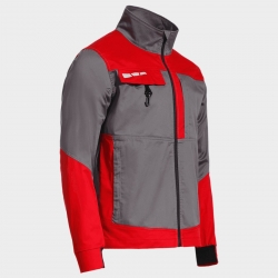 Jachetă de lucru EOS STRETCH RED/GREY