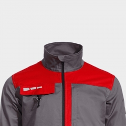 Jachetă de lucru EOS STRETCH RED/GREY