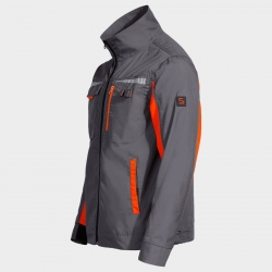 Jachetă de lucru PRISMA LIGHT STRETCH GRI/PORTOCALIU