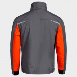 Jachetă de lucru PRISMA LIGHT STRETCH GRI/PORTOCALIU