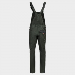 Pantaloni de salopete PRISMA LIGHT STRETCH KAKI/NEGRU