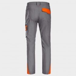 Pantaloni de lucru PRISMA LIGHT STRETCH GRI/PORTOCALIU