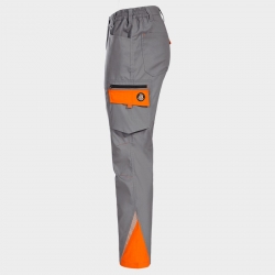 Pantaloni de lucru PRISMA LIGHT STRETCH GRI/PORTOCALIU