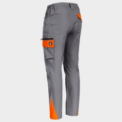Pantaloni de lucru PRISMA LIGHT STRETCH GRI/PORTOCALIU