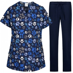 Set tunica BAMBINA lăbuțe și pantaloni  albastru inchis