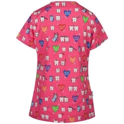 Set tunica BAMBINA Dințișori și pantaloni roz