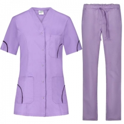 Set medical feminin Silvia cu pantaloni Alessi –iris