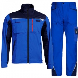 Set de lucru Prisma Light Stretch jachetă și pantaloni albastru regal