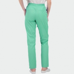 Set medical de lucru Isabella „Cupcake” cu pantaloni verde-rezeda