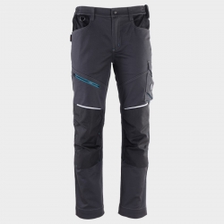 Pantaloni de lucru flexibili & rezistenți, pentru bărbați, Revolt 4Stretch GREY/BLACK