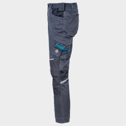 Pantaloni de lucru flexibili & rezistenți, pentru bărbați, Revolt 4Stretch GREY/BLACK