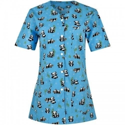 Set de lucru pentru femei CARINA – model „Panda” cu pantaloni negri