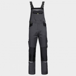 Salopetă de lucru PRISMA SPANDEX GRI/NEGRU