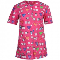 Set de lucru pentru femei CARINA – model „Dințișor” cu pantaloni albi