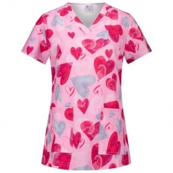 Set de lucru Isabella LOVE IS IN THE AIR cu pantaloni Barisa roz