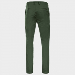 Pantaloni sport-eleganți STENSO CHINO VERDE ÎNCHIS DESCHIS