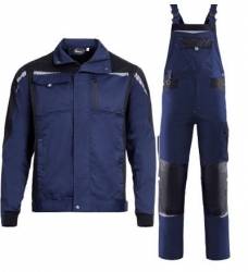 Set de lucru PRISMA SPANDEX cu salopetă bleumarin