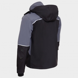 Jachetă softshell PRISMA SOFTSHELL 2.0 NEGRU/GRI