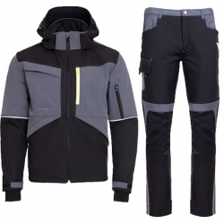 Set de lucru PRISMA SOFTSHELL 2.0 jachetă și pantaloni gri