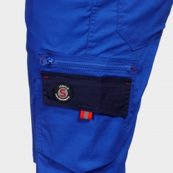 Pantaloni scurți de lucru PRISMA LIGHT STRETCH ALBASTRU REGAL