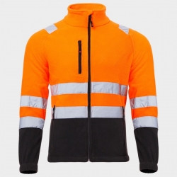 Hanorac reflectorizant PRISMA HV ORANGE FLEECE