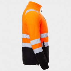 Hanorac reflectorizant PRISMA HV ORANGE FLEECE